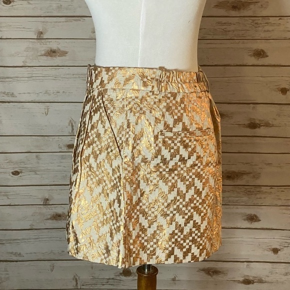 RACHEL Rachel Roy copper metallic pleated skirt - Picture 2 of 5
